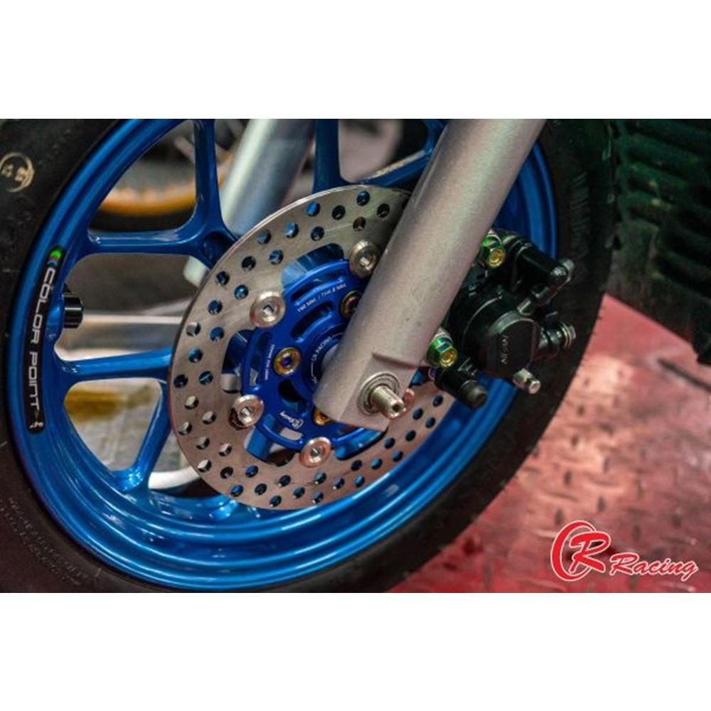 จานดิสเบรคหน้าแต่ง 2ชั้น หมุดสแตนเลส 190mm (สำหรับปั๊มเดิม) HONDA LEAD-125 CR RACING Brand