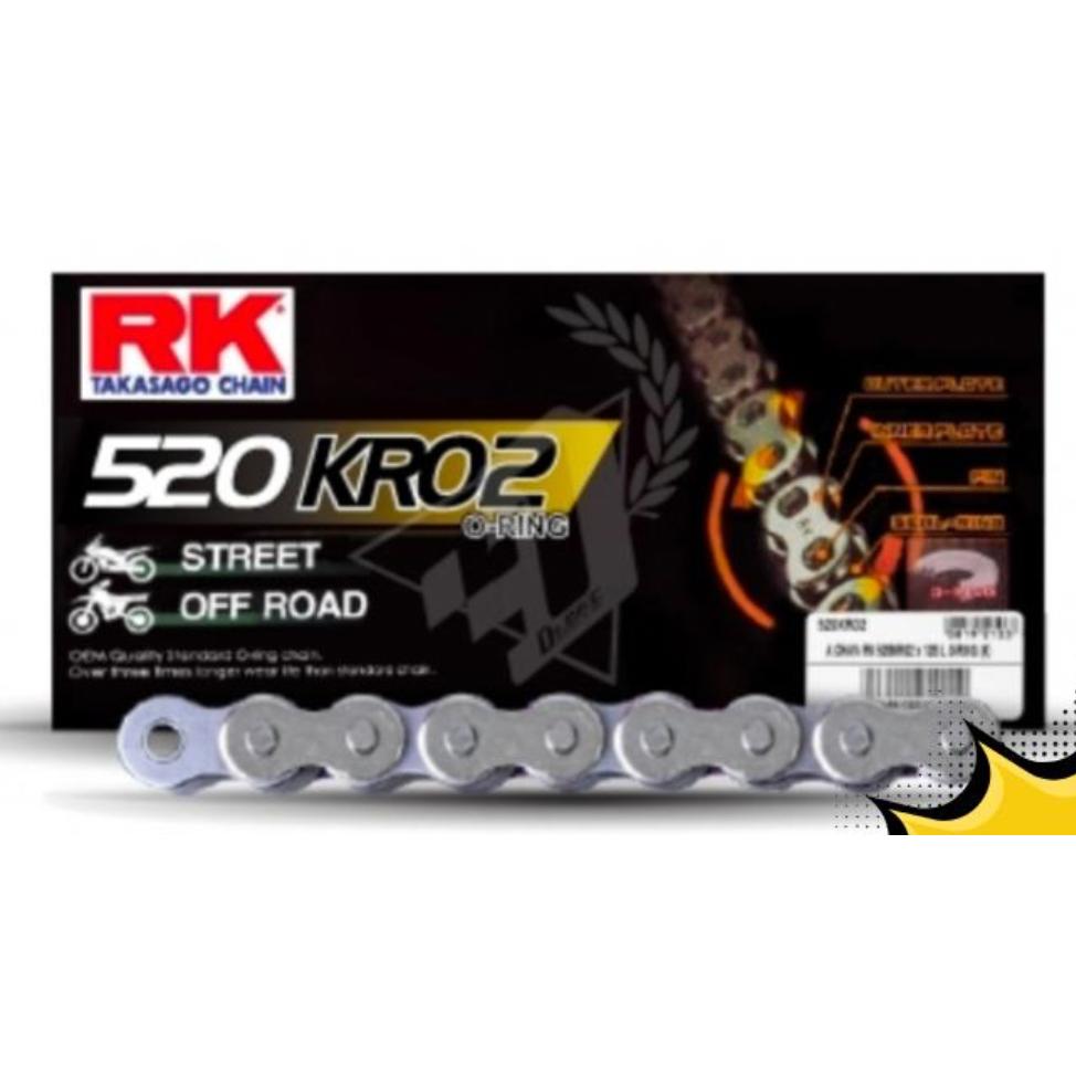 ชุดSetโซ่ สเตอร์หน้า-หลัง RK โซ่ KRO 520 สเตอร์หน้า-หลัง รุ่น Ninja 250/ Ninja300/ Ninja400/ Z250 พร้อมส่ง💯
