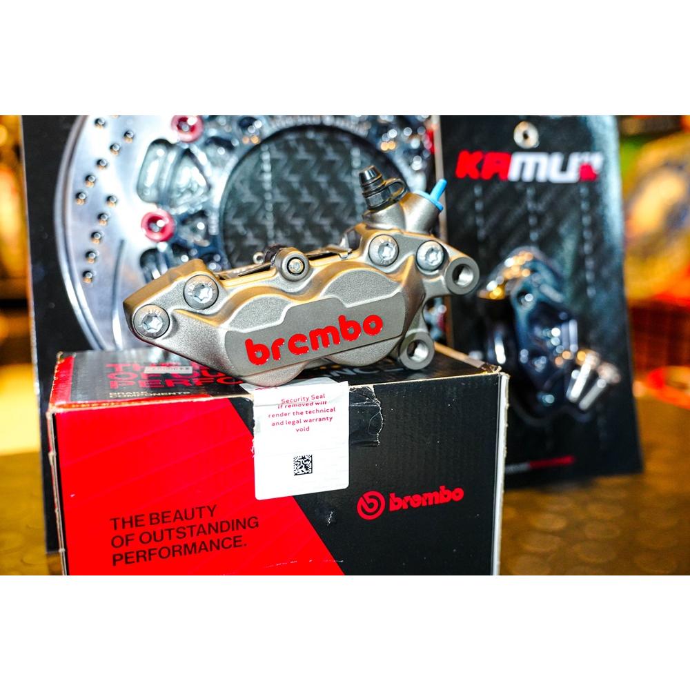 ชุดX-MAX จานดิสเบรคหน้า ดำแดง ขนาด 300mm ปั้มBrembo 4POT หูชิต ขวา พร้อมขาจับปั้ม KAMUII ชุด sever speed for X-MAX