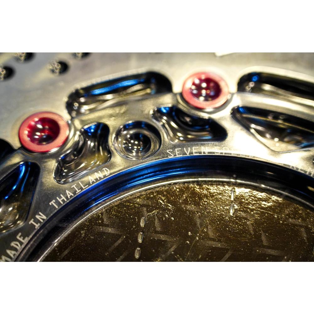 ชุด จานดิสเบรค หน้า ขนาด 300mm ปั้มBrembo 4POT หูชิต พร้อมขาจับปั้ม evolution ชุด sever speed for FORZA300-350