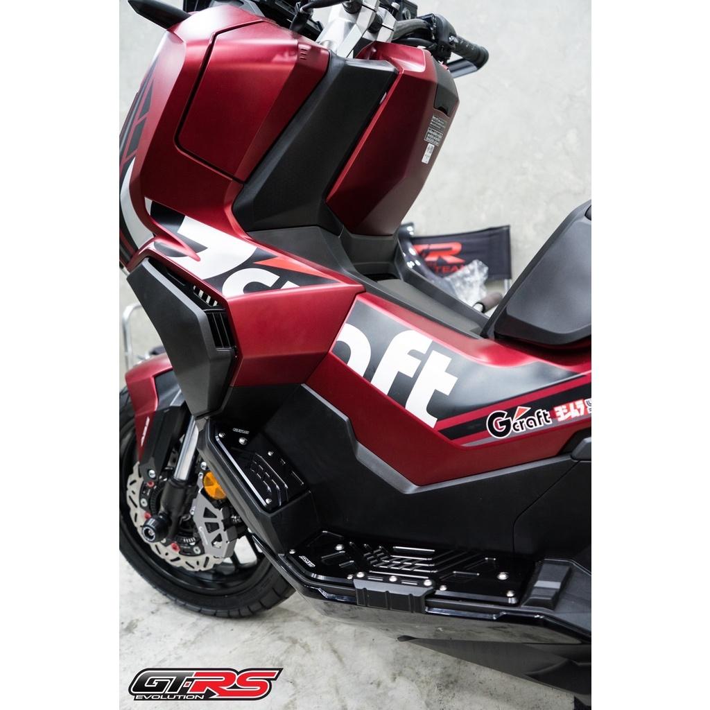 แผ่นรองพื้น (หนา 8 มิล) กัดร่อง ***ใส่แคชบาร์ได้*** ADV350new  งาน GTR-s แผ่นวางเท้า แผ่นพักเท้า