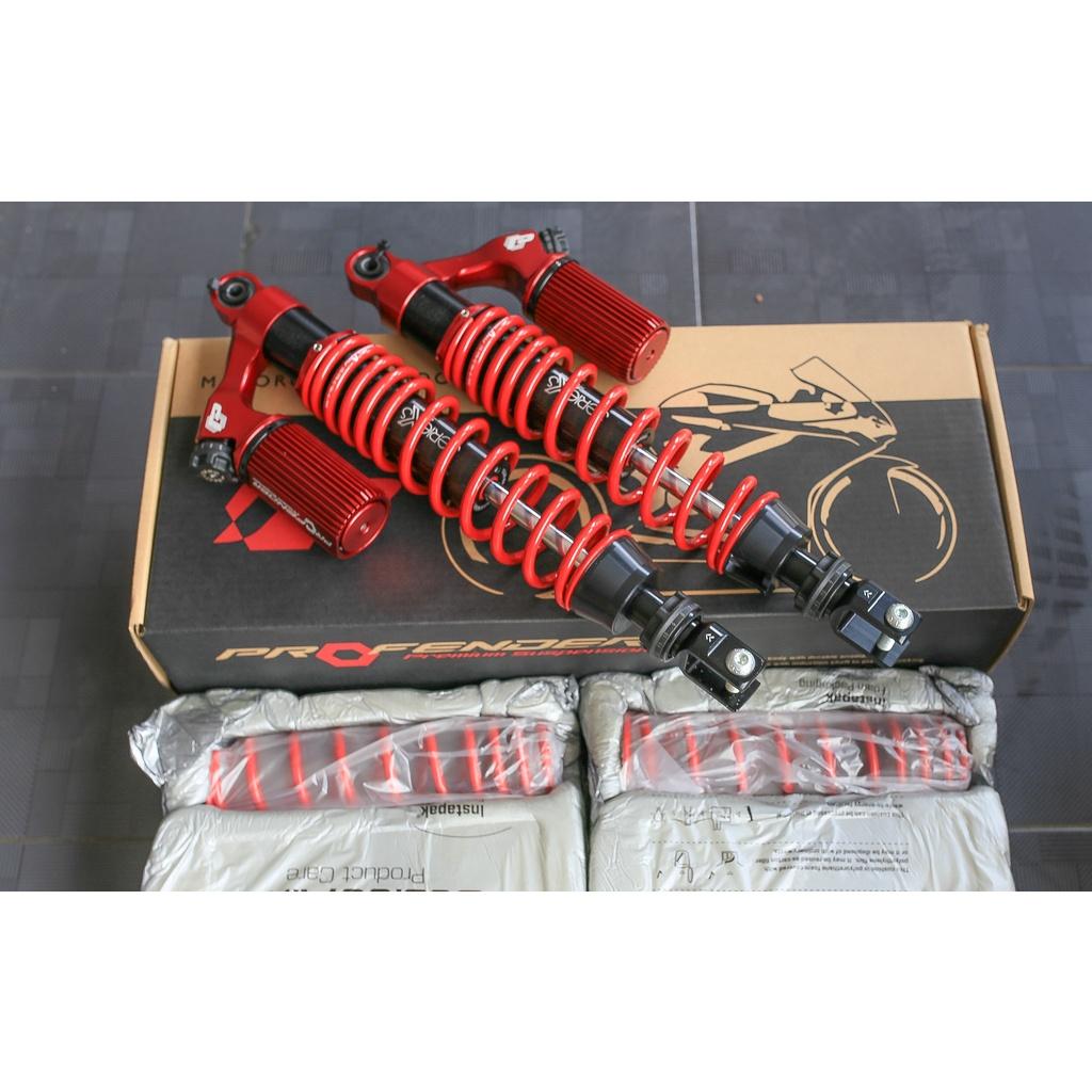 NEW!2022 โช๊คหลัง PROFENDER FORZA300 FORZA350 ความสูง 400MM ตัวโหลด สปริงแดง+กระปุกแดง สปริงดำ+กระปุกดำ งานแท้100%