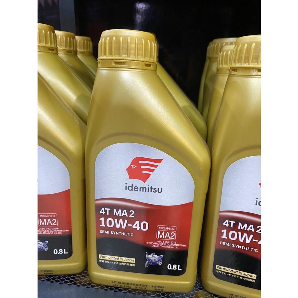 น้ำมันเครื่อง IDEMITSU 4T MA2 SAE 0.8ลิตร 10W-40 SEMI SYNTHETIC