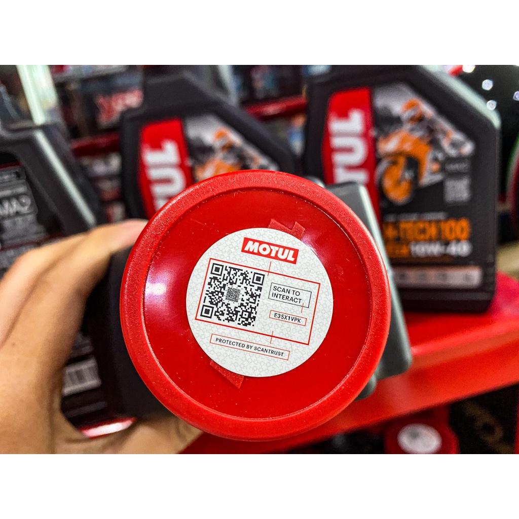น้ำมันเครื่อง Motul แท้ H-Tech100 4T SAE 10W-40 Packed 1 ลิตร