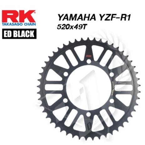 16. สเตอร์หลัง งาน RK  R1 / R3 / R6 / NINJA250-300-400  เบอร์520   43-49ฟัน งานRK สเตอร์อลูอันลอย /  สเตอร์ED