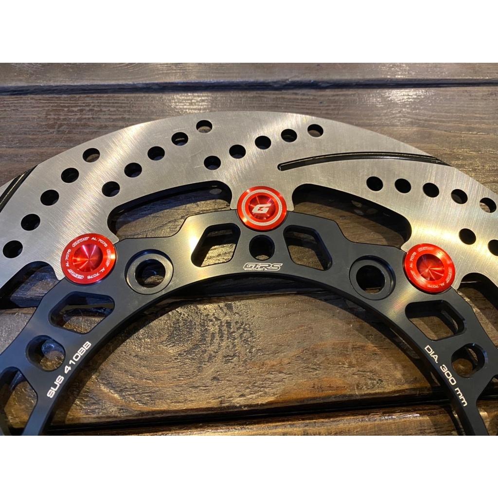 จานดิสเบรคหน้า 4.5mm + ขาจับปั้มเดิม GTRS  จาน300mm ลายกลม  ADV350  งาน GTR