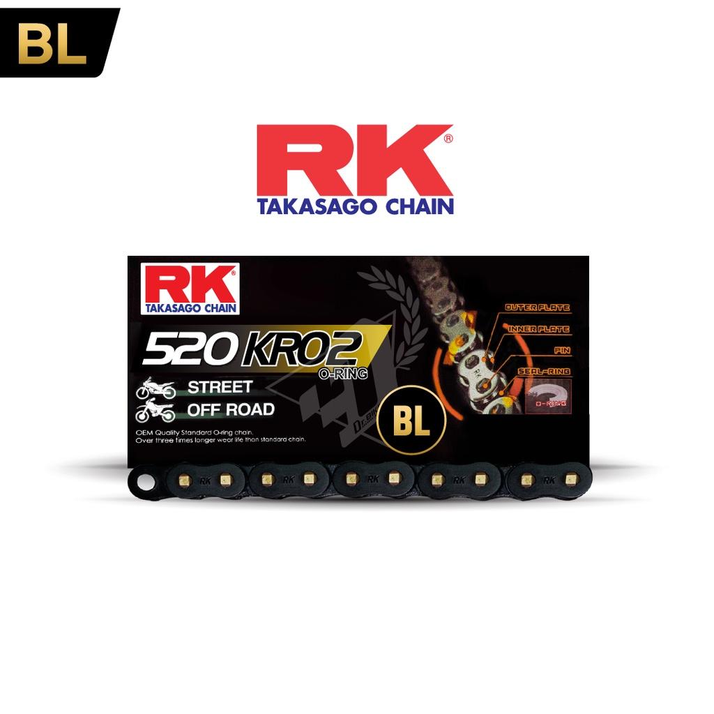 โซ่520KRX X-Ring120L / 520KRO2 O-Ring120L สีเหล็ก  สีทองล้วน  สีดำหมุดทอง โซ่เอ็กริง/โซ่โอริง สำหรับ250-650cc