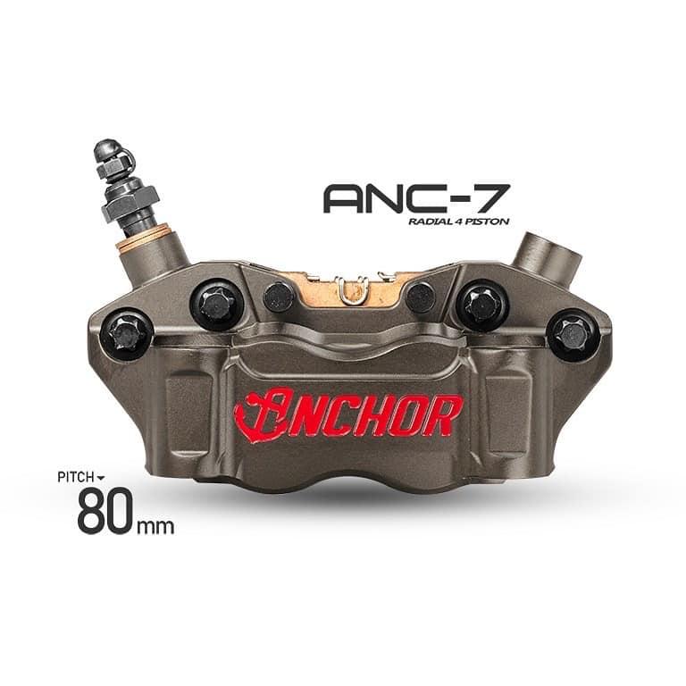 9. ปั้มเบรคแบรนด์ Anchor  รุ่น ANC7 80mm งาน Forged ขนาดลูกสูบ 30mm*4 สินค้ารับประกัน 1 ปี สินค้าเเบรนด์ไต้หวัน