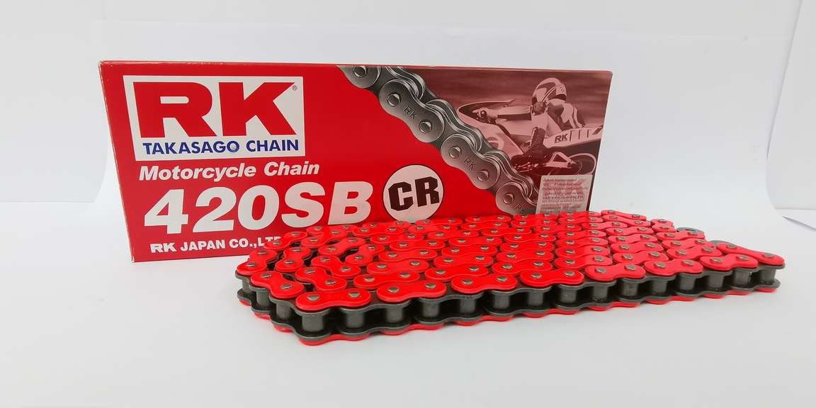 โซ่ RK ของแท้ 420SB-120L สียอดฮิต ราคาย่อมเยาว์ มีให้เลือกเยอะ โซ่420 สำหรับรถ100-125cc