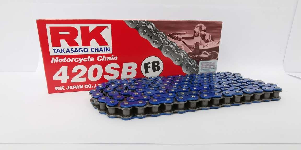 โซ่ RK ของแท้ 420SB-120L สียอดฮิต ราคาย่อมเยาว์ มีให้เลือกเยอะ โซ่420 สำหรับรถ100-125cc