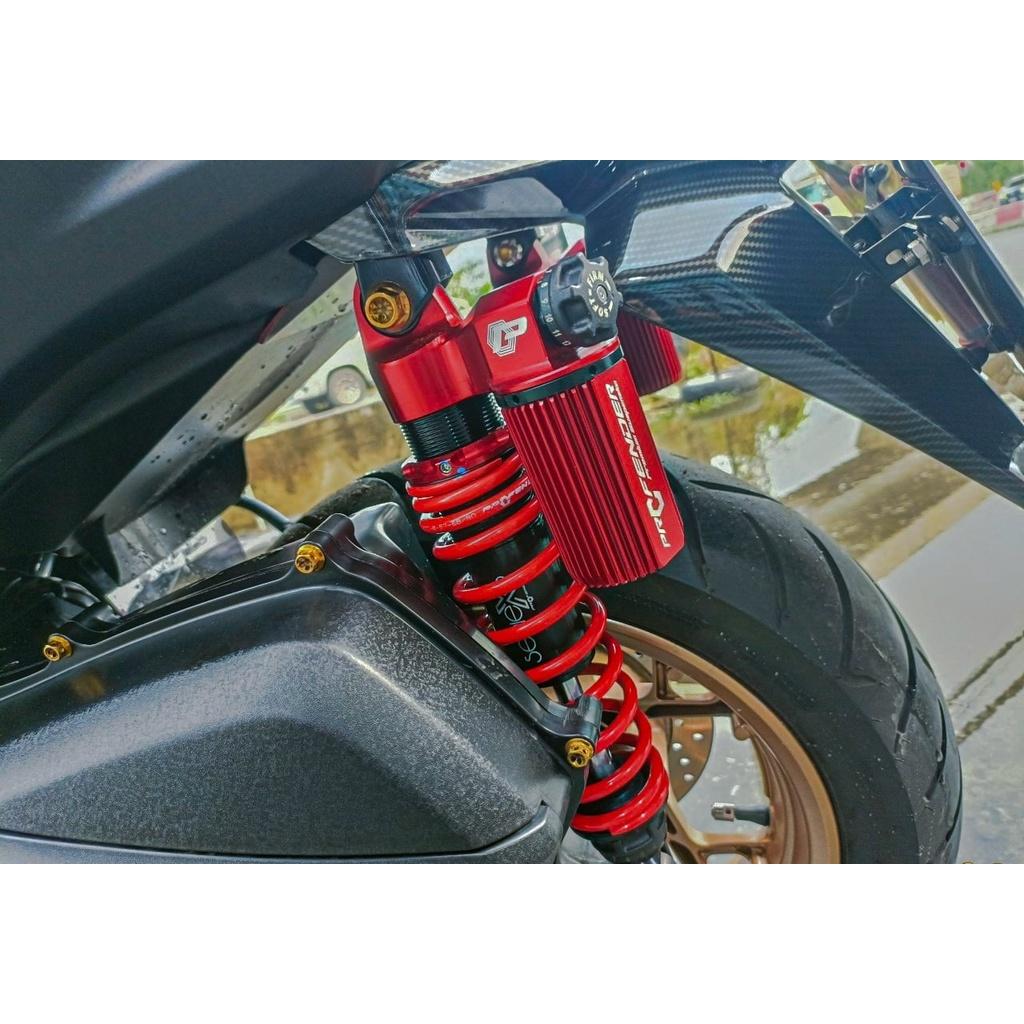 โช๊คหลัง PROFENDER X-MAX300 STD สูง350MM สปริงแดง+กระปุกแดง สปริงดำ+กระปุกดำ งานแท้100%