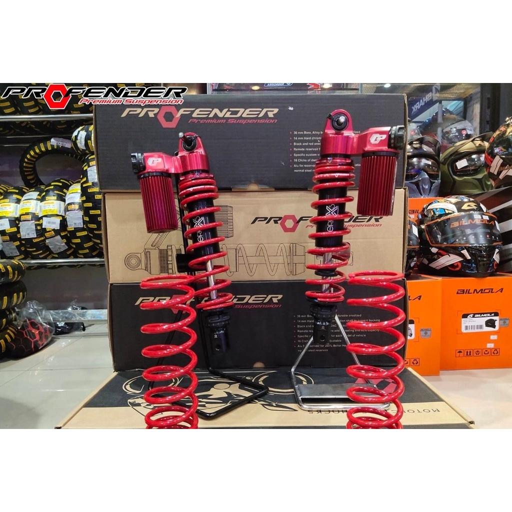 โช๊คหลัง PROFENDER X-MAX300 STD สูง350MM สปริงแดง+กระปุกแดง สปริงดำ+กระปุกดำ งานแท้100%