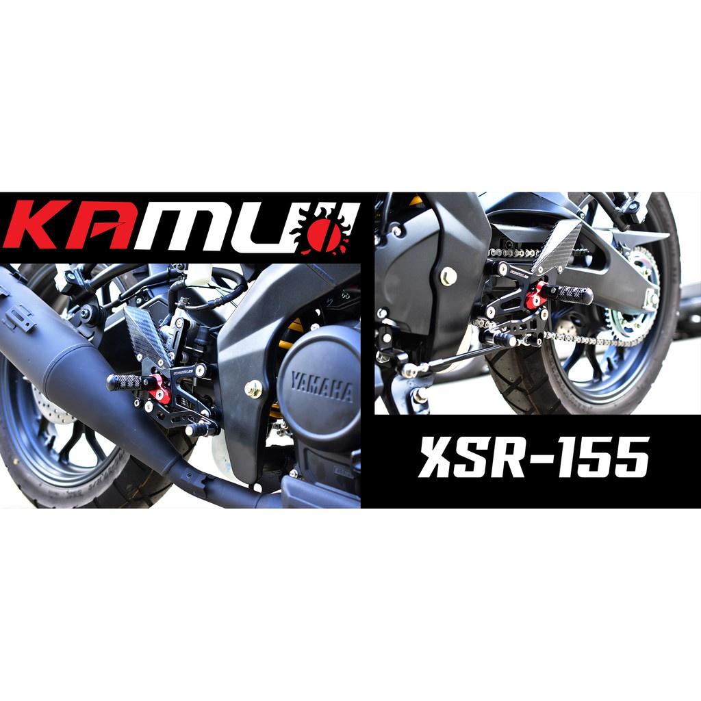 ชุดเกียร์โยง KAMUI คาร์บอนแท้ ตรงรุ่น MT-15 / R15NEW / XSR155ปรับระดับพักเท้า หัวเกียร์พับได้ พักเท้าพับได้เกียร์โยง