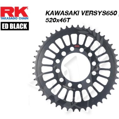 20. สเตอร์หลัง งาน RK  NINJA650 / ER6N / VERSYS650  เบอร์520   38-46ฟัน งานRK สเตอร์อลูอันลอย /  สเตอร์ED