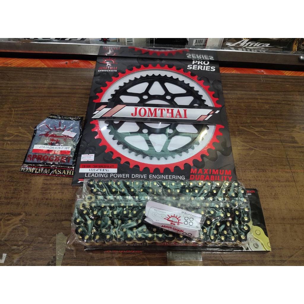 ชุดSetโซ่ สเตอร์หน้า-หลัง สเตอร์หน้า-หลัง โซ่ 428 CB150R/CBR150R (2019) งานJomthai