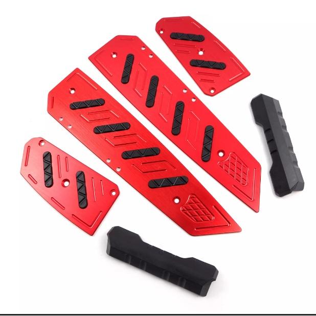 แผ่นรองพื้น มีเนียม  forza300-350  SEMSPEED พื้นพักเท้าหน้า FORZA300 FORZA350
