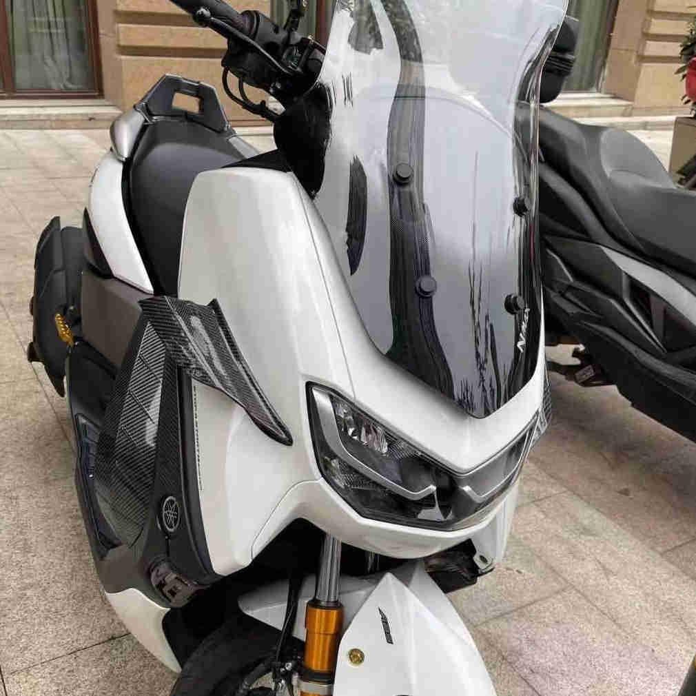 แลมแอร์ ติดหน้ากาก ข้างเฟริ้ง N-MAX ตัวใหม่ ตัวเก่า ABS สีดำ Aero งาน semspeed