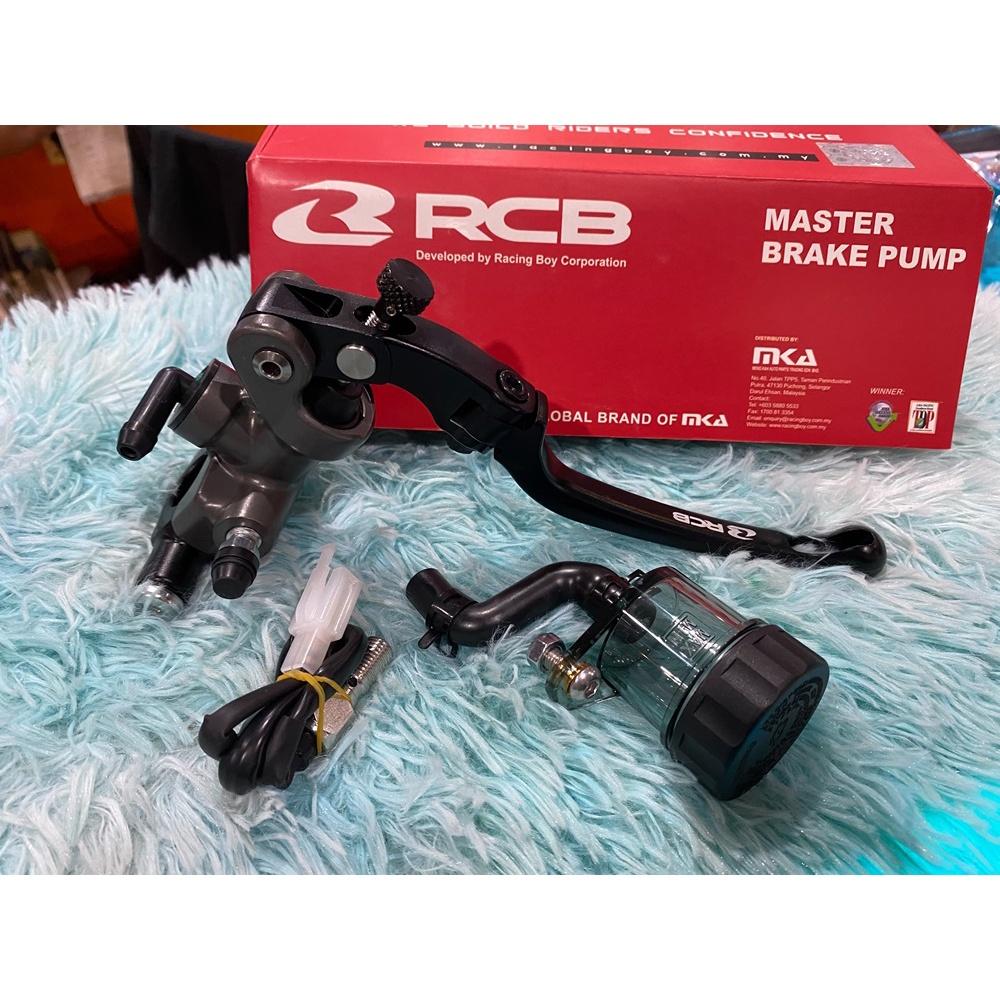 มือเบรค ปั้มลอย ข้างซ้าย S1 เบอร์ 17 MM สีดำ ก้านยาว RacingBoy RCB