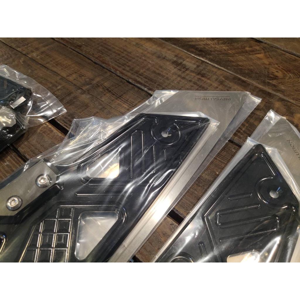 แผ่นรองพื้น สแตนเลส+มีเนียม CNC V.2 Forza300-350  งาน REVOLUTION