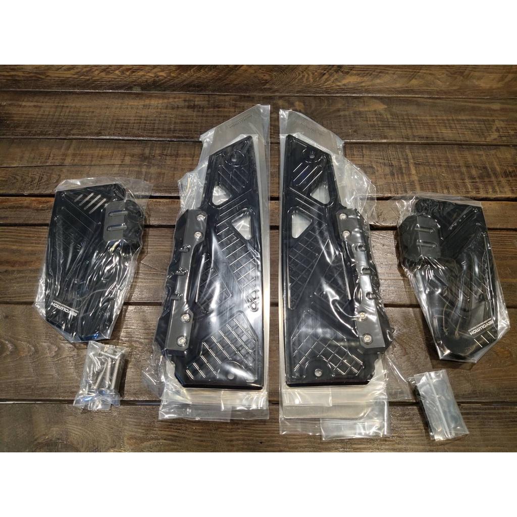 แผ่นรองพื้น สแตนเลส+มีเนียม CNC V.2 Forza300-350  งาน REVOLUTION