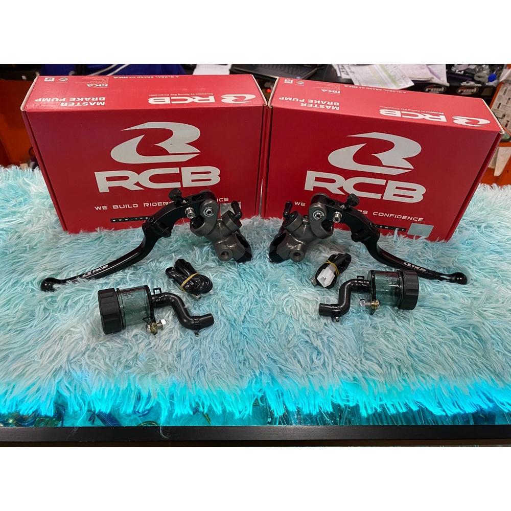 มือเบรค ปั้มลอย เบอร์ 17 MM คู่ข้างขวา + ข้างซ้าย สีดำก้านยาว Racing Boy /RCB