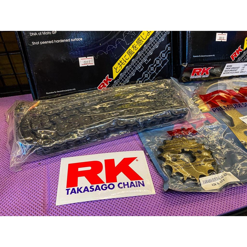 ชุดSetโซ่ สเตอร์หน้า-หลัง งานRK  R15 เก่า / M-SLAZ   โซ่ 428KLO สเตอร์หน้า14ฟัน สเตอร์หลัง47ฟัน ชุดSET RK