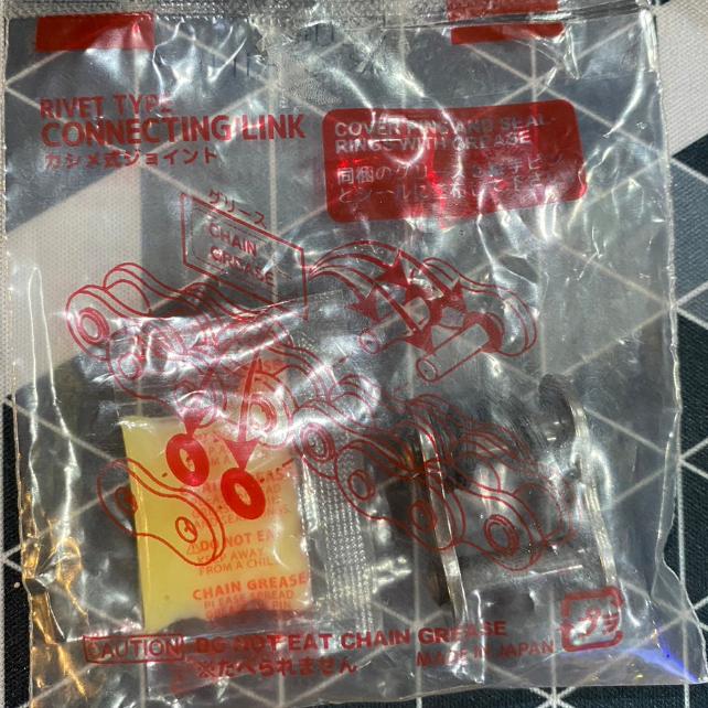 รวมข้อต่อโซ่ RKแท้ ทุกเบอร์ 415HSB 428,520SB 520,525,530KRO 520,525KRX o-ring rx-ringข้อต่อโซ่หมุดย้ำ เงิน ทอง ดำหมุดทอง
