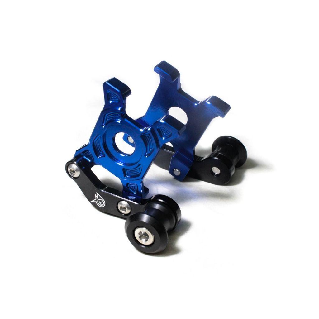 แผ่นรองสวิงอาร์ม+เป๊กยกรถ CNC (สแตนขาง่าม) MSX-125 เก่า / MSX-125 SF/GROM PIRANHA (0129)