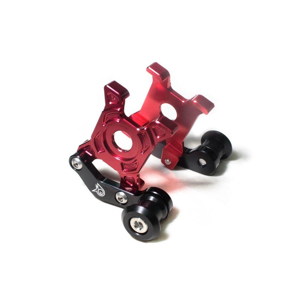 แผ่นรองสวิงอาร์ม+เป๊กยกรถ CNC (สแตนขาง่าม) MSX-125 เก่า / MSX-125 SF/GROM PIRANHA (0129)