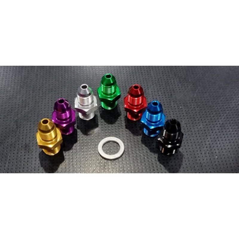 อะเดปเตอร์ M10 เกียว 1.0 ข้อต่อ สายเบรค งานKAMUI แท้ อะแดปเตอร์ข้อต่อ หัวต่อปั้ม ปั้ม น็อตน้ำมัน น็อต น็อตปั้ม ***