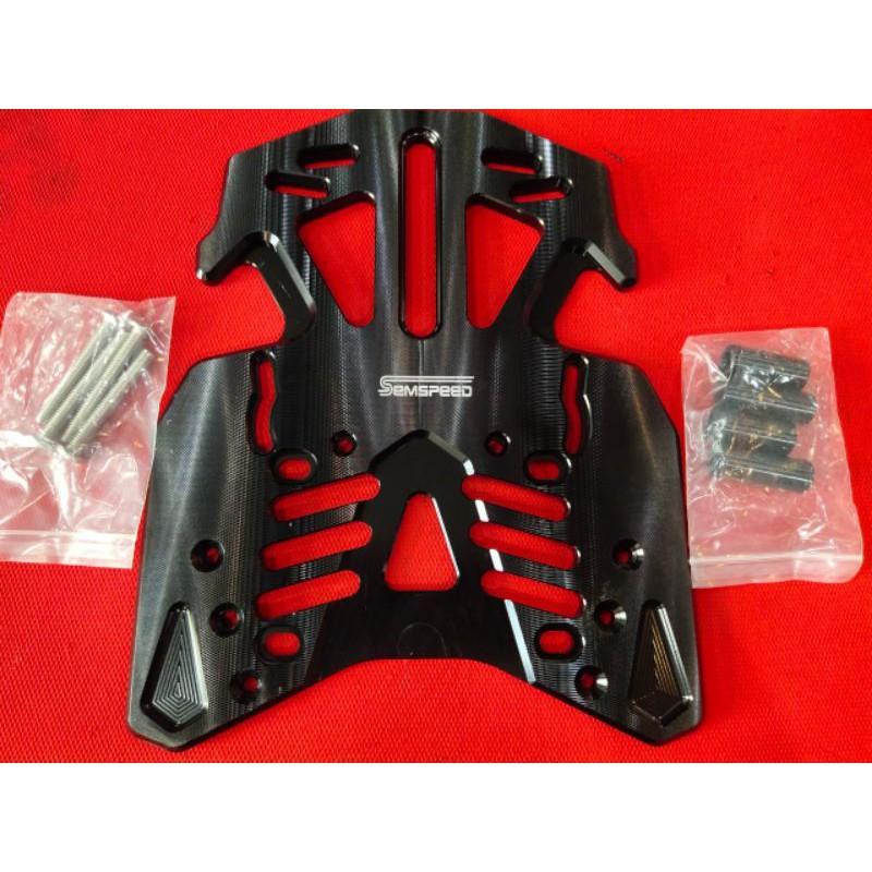 แร็คท้าย PCX 160 2021 ตะแกรงท้าย แร็คหลัง CNC งานRACING POWER  semspeed
