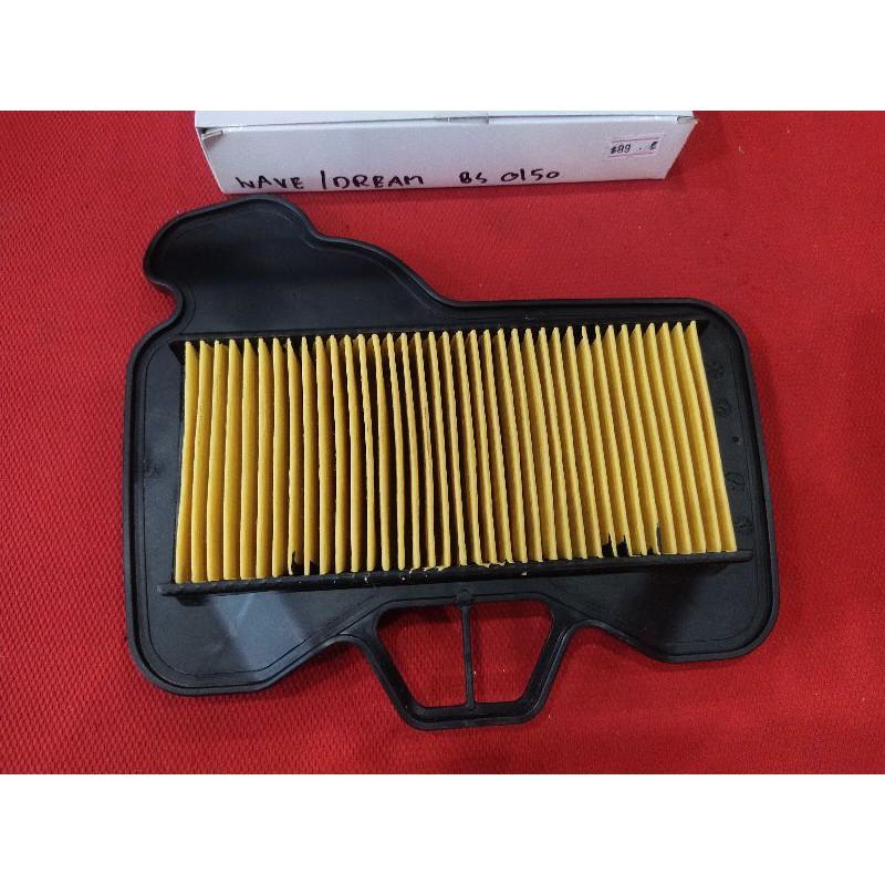 1ไส้กรองอากาศแต่ง ผ้า Honda Dream125/Wave100/125.x.s.i.  motowolf