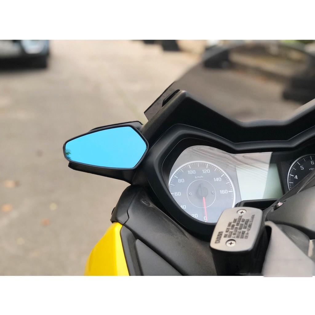กระจกติดหน้ากาก X-MAX CRG กระจกหลบจ่า ครงรุ่น ไม่ต้องแปลง GTR