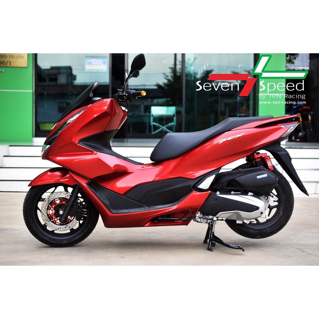 จานดิสก์หน้า รุ่น  PCX160 2021 ขนาด 267 มิล + ขาจับปั๊มเดิม ขาจับABS  SevenSpeed