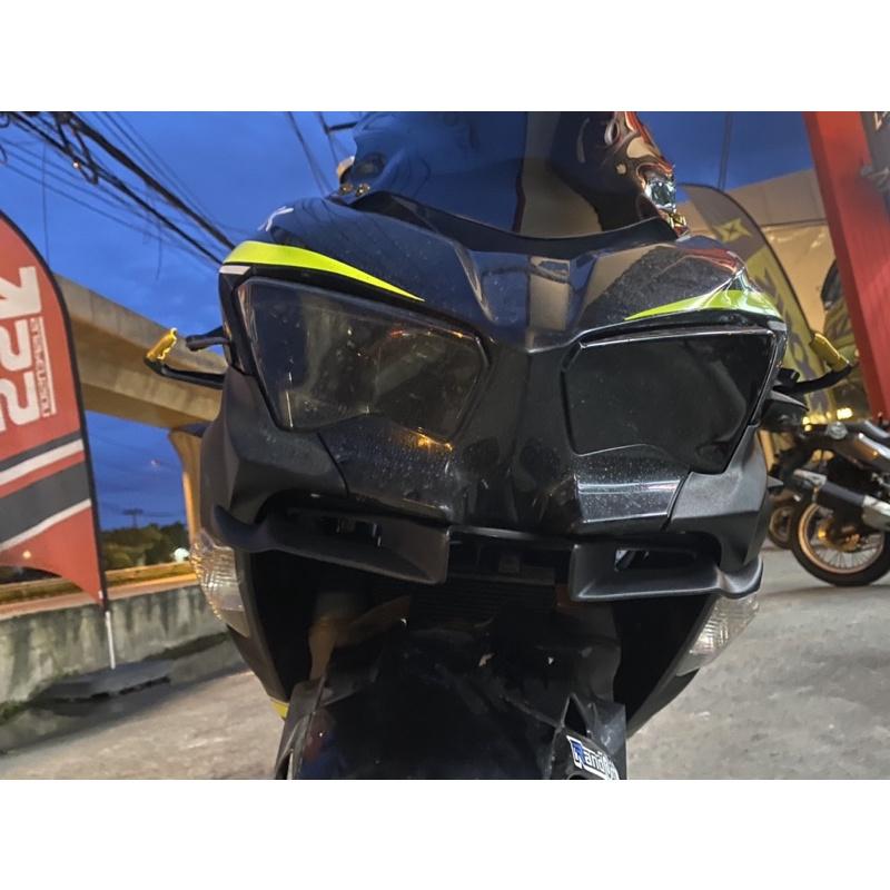 ชุดแต่ง Ninja400 วิงใต้คาง + ชิวหน้าอคิลิคดำ ทรงโหนก
