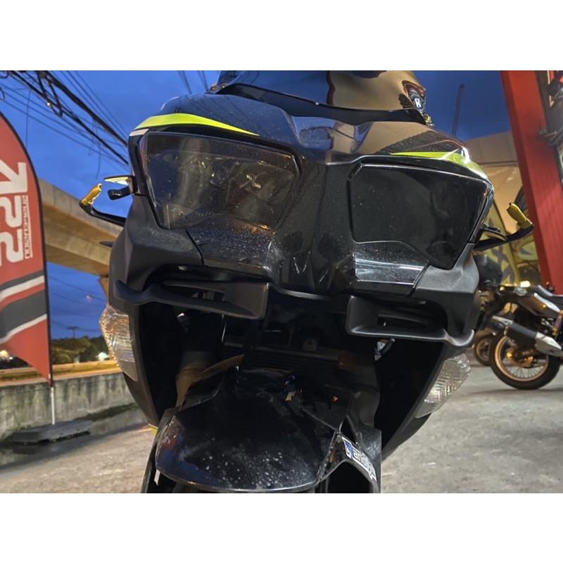 ชุดแต่ง Ninja400 วิงใต้คาง + ชิวหน้าอคิลิคดำ ทรงโหนก
