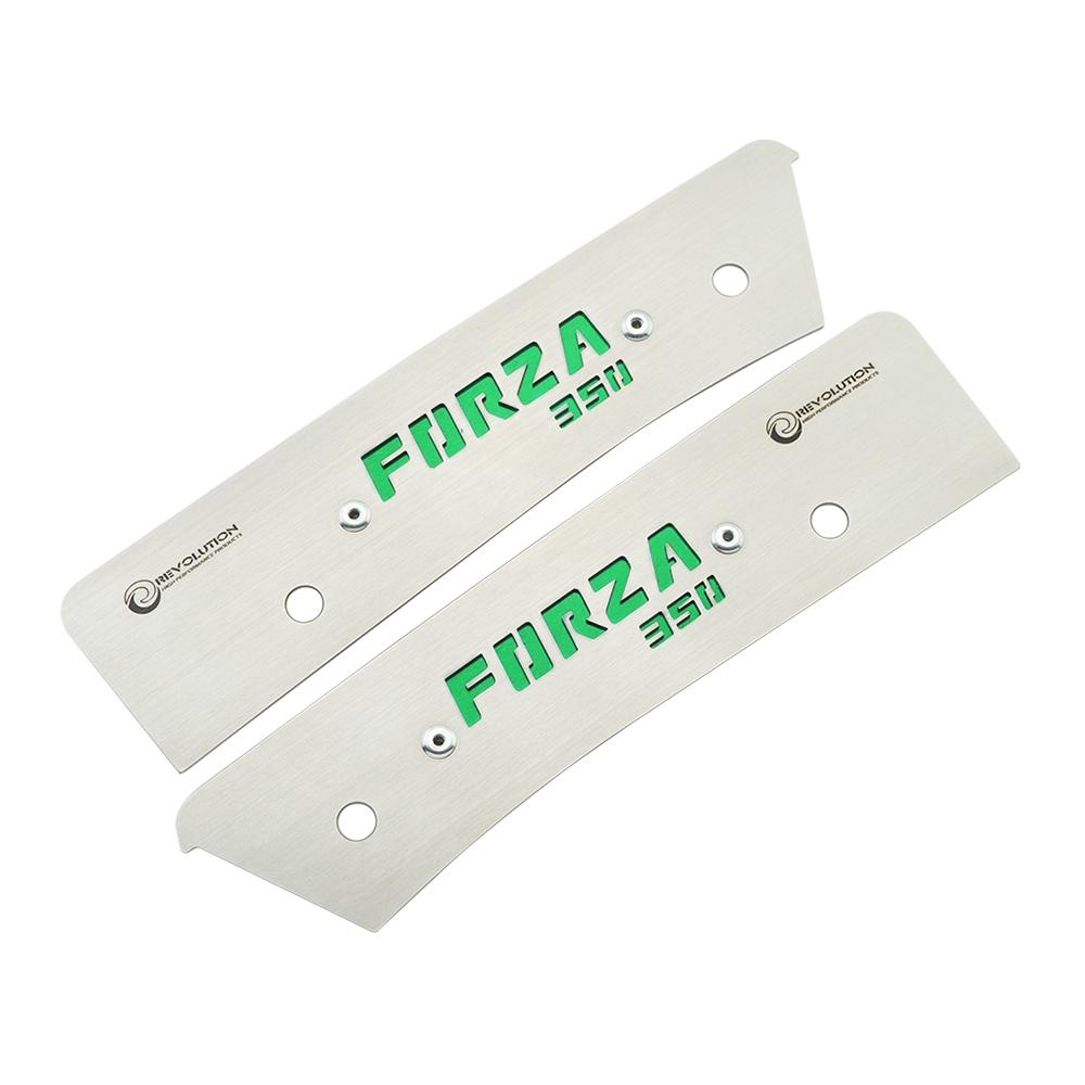 แผ่นปิดรูมือจับท้ายเบาะ สแตนเลส REVOLUTION FORZA-350 (0232)้SERU GROUB
