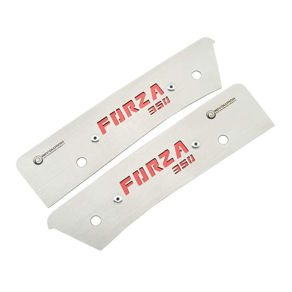 แผ่นปิดรูมือจับท้ายเบาะ สแตนเลส REVOLUTION FORZA-350 (0232)้SERU GROUB
