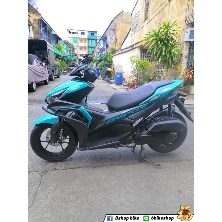 124. แคชบาร์ กันล้ม AEROX2021 ที่ติดไฟสปอร์ตไลค์ งานแบร์น K2 แหล็กแข็งแรง**