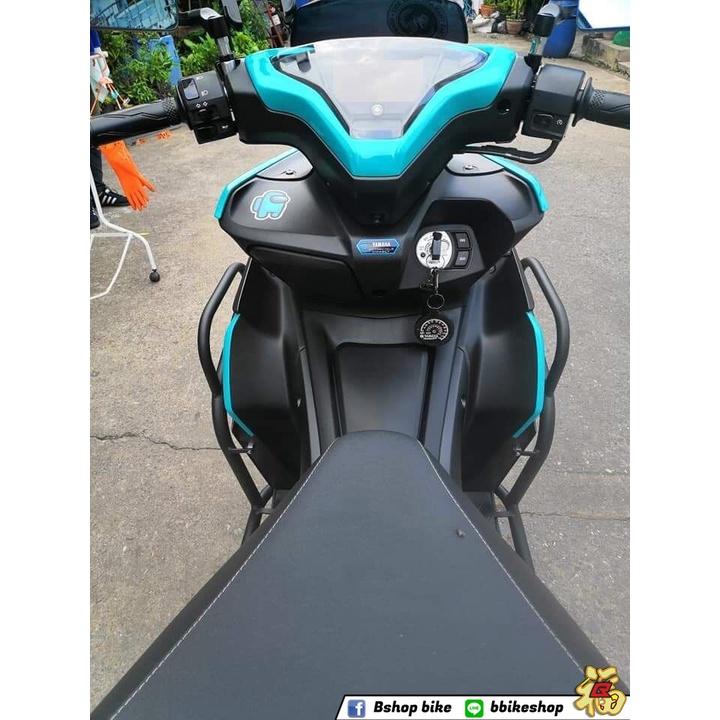 124. แคชบาร์ กันล้ม AEROX2021 ที่ติดไฟสปอร์ตไลค์ งานแบร์น K2 แหล็กแข็งแรง**