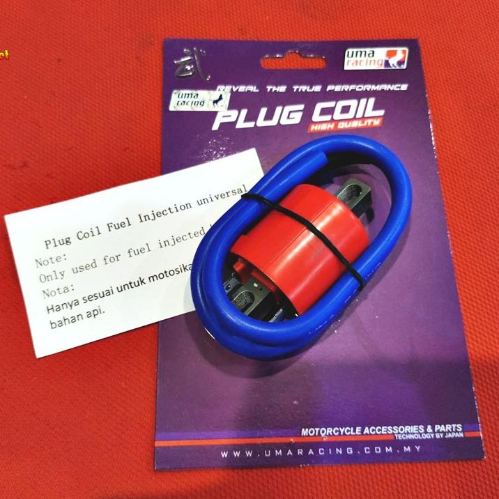 คอยไฟแต่งเพิ่มความแรง ปลั๊กคอยล์ หัวฉีด UMA RACING งานแท้ คอยล์แต่ง ใส่ได้ทุกรุ่น RCB