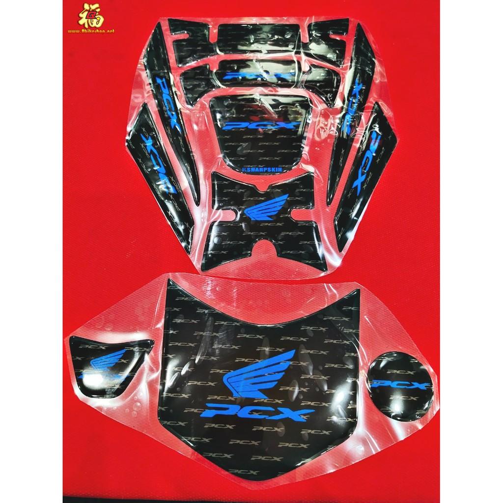 สติ๊กเกอร์ กันรอยคอลโซนชุดใหญ่ รุ่น PCX150 ปี 18-20 คละสี งาน semspeed สติ้กเกอร์