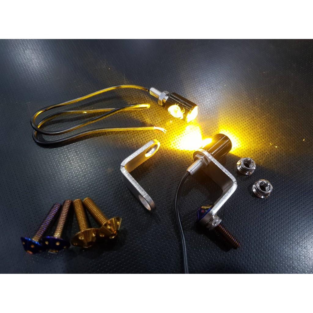 ชุดไฟตาแมว LED พร้อมขาจับสแตนเลสแท้ 304 หนา 3มิล+น็อตลเสหัวปีกดอกไม้