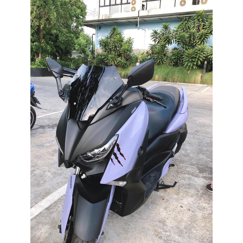 ขายึดชิวล์หน้า+ฐานยึดรูกระจก+กระจกR3 ขายึดชิวหน้า  ตรงรุ่น X-MAX งาน semspeed