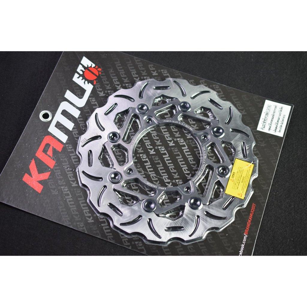 จานดิสก์ หลัง ADV-350 300 มิล. POWER-SLOT V.3 จานดิสก์KAMUI สวย เท่ห์ เบรคได้ดี... สแตนเลสใบจาน ญี่ปุ่น 100%(0360)