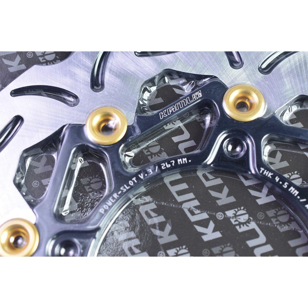 จานดิสก์ หลัง ADV-350 300 มิล. POWER-SLOT V.3 จานดิสก์KAMUI สวย เท่ห์ เบรคได้ดี... สแตนเลสใบจาน ญี่ปุ่น 100%(0360)