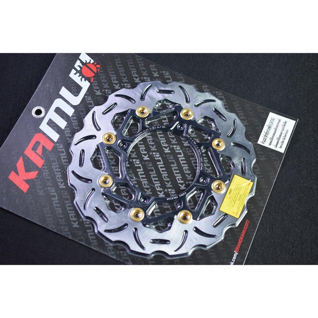จานดิสก์ หลัง ADV-350 300 มิล. POWER-SLOT V.3 จานดิสก์KAMUI สวย เท่ห์ เบรคได้ดี... สแตนเลสใบจาน ญี่ปุ่น 100%(0360)