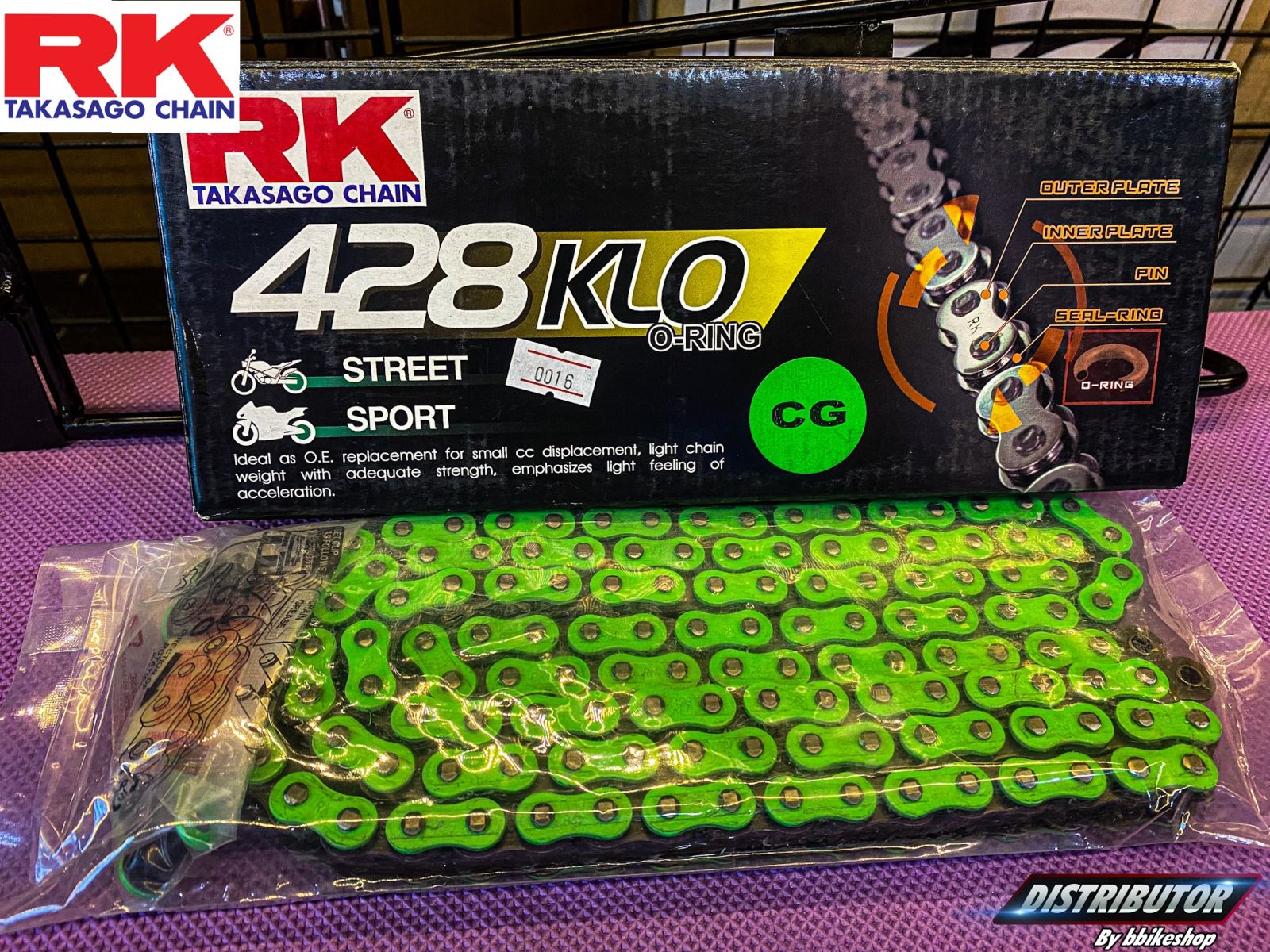 428KLO สีเขียว