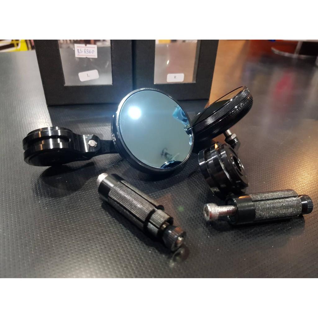 กระจก ปลายแฮนด์ Cnc XSR-155 / triumph / Scrambler / regend / monkey custom คาร์เฟ่ ทรงกลมจิ๋ว Rzm คู่*** semspeed