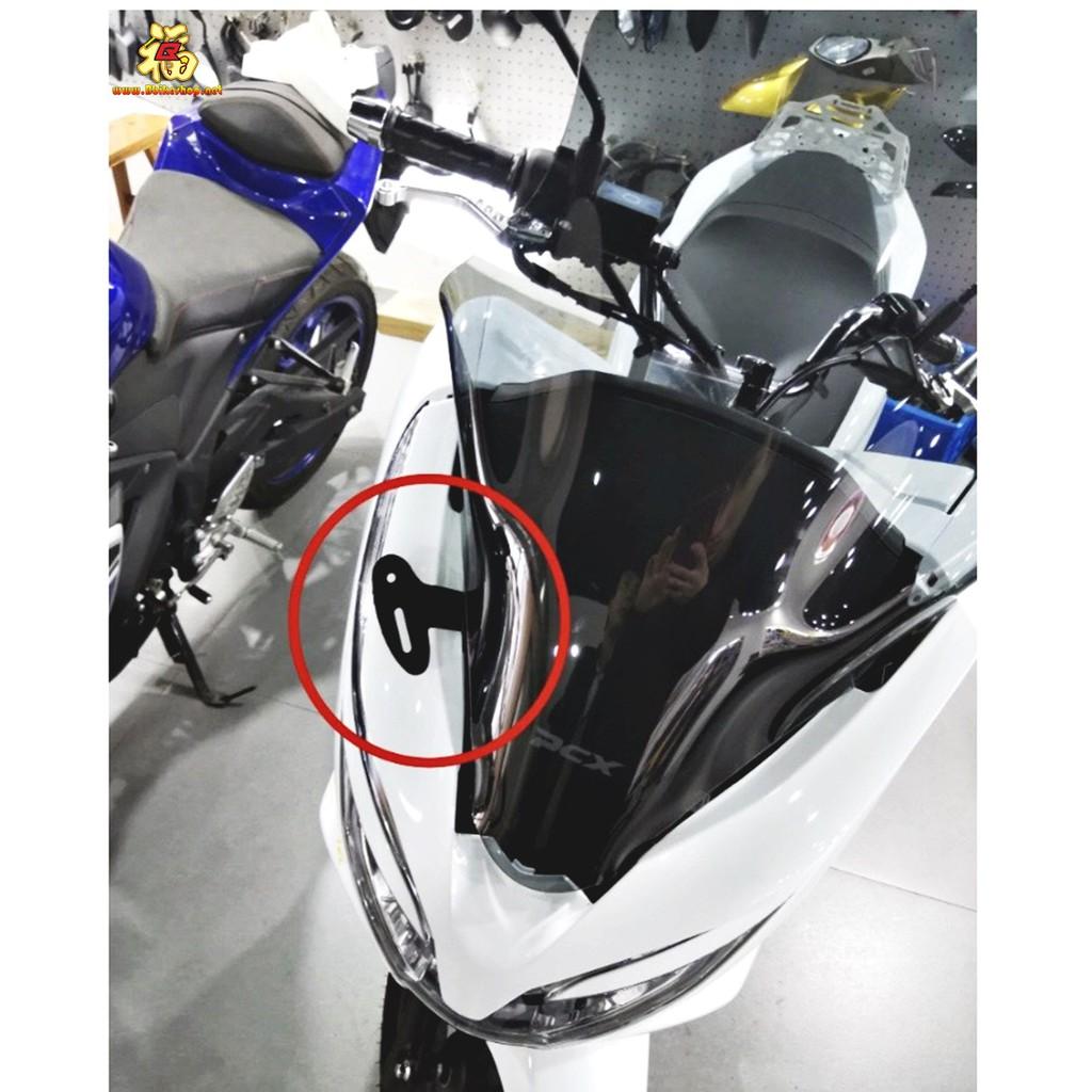 ขายึดชิวล์หน้า+ฐานยึดรูกระจก+กระจกR3 ขายึดชิวหน้า PCX150 2018-2020 มีที่ยึดกระจก ตรงรุ่น semspeed